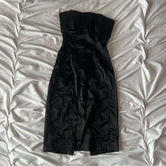 🖤Y2K BEBE Formal Bodycon Satin Dress🖤 - Picture 5 of 12
